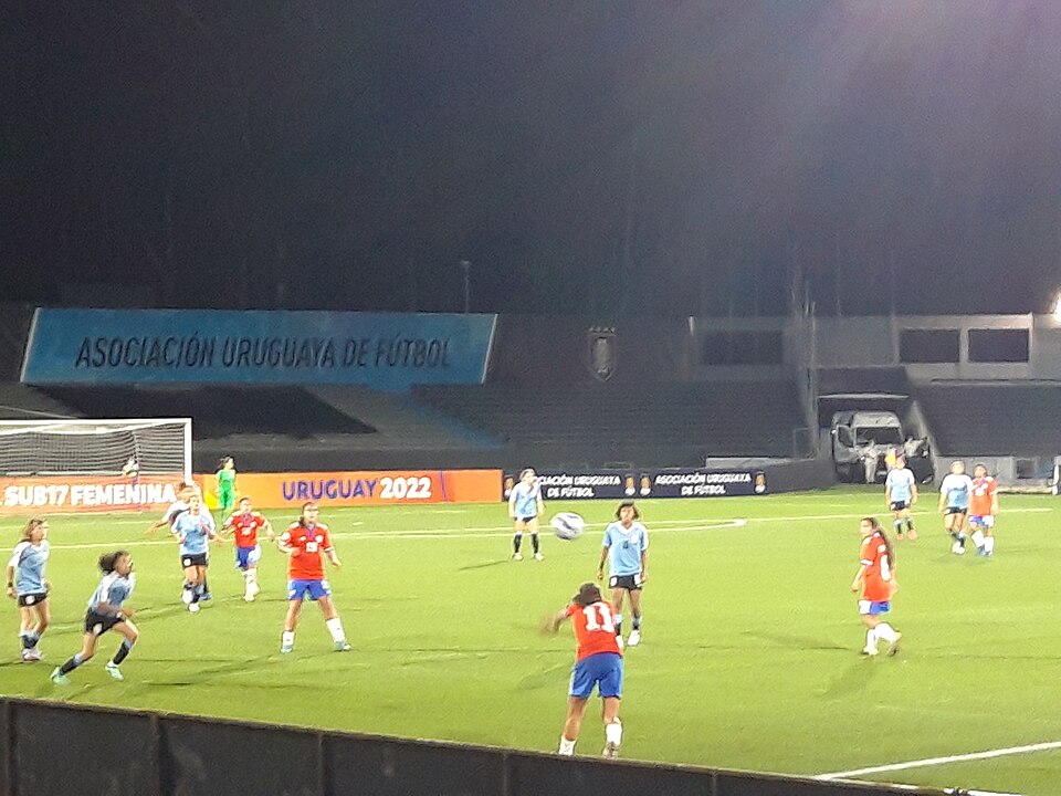 Hinchas viendo un partido internacional en un bar deportivo